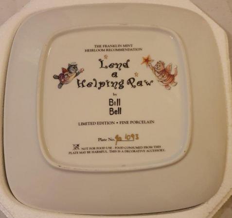Image 2 of Bill Bell Lend A Helping Paw Porcelain Plate