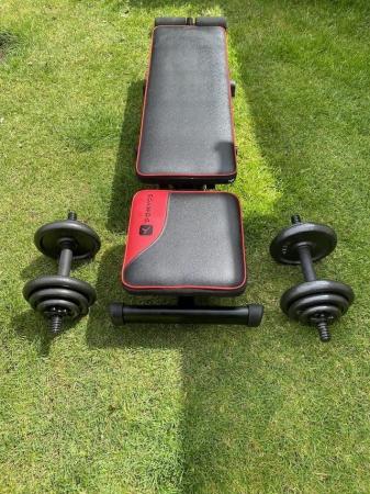 Image 1 of Weights Bench plus Dumbbells