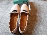 Image 1 of Perfect for prom! Clarks pump style shoes in 'Nude Pink'