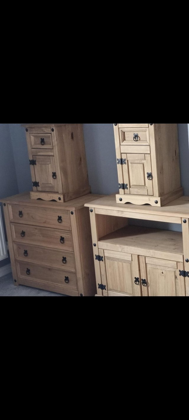 Preview of the first image of 4 pieces of bedroom furniture in very good comditio.