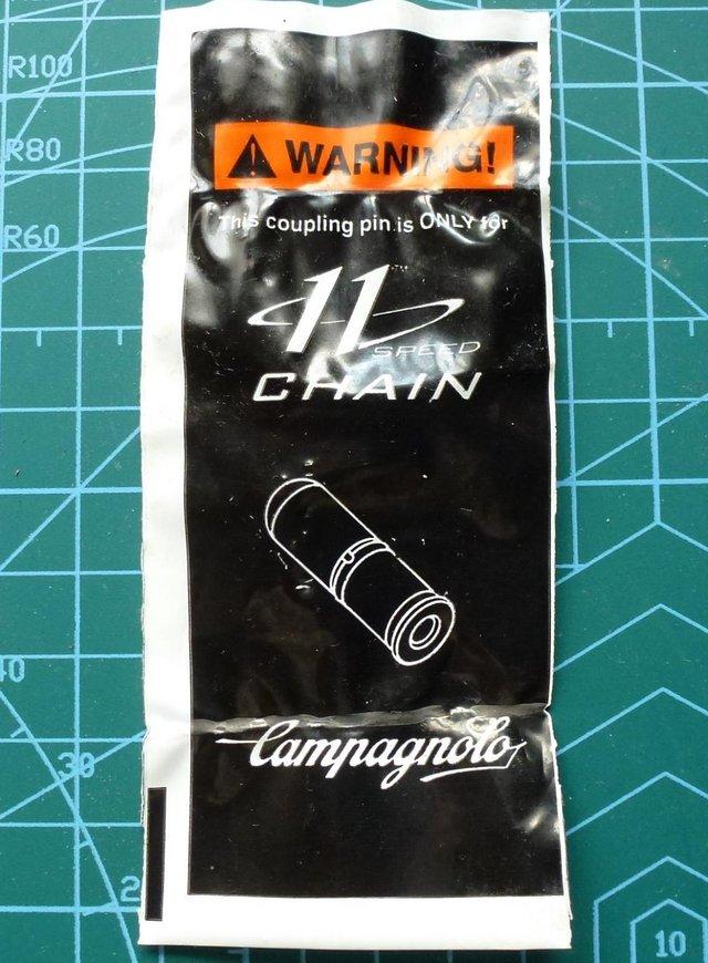 Preview of the first image of Campagnolo 11 speed chain joining pin.