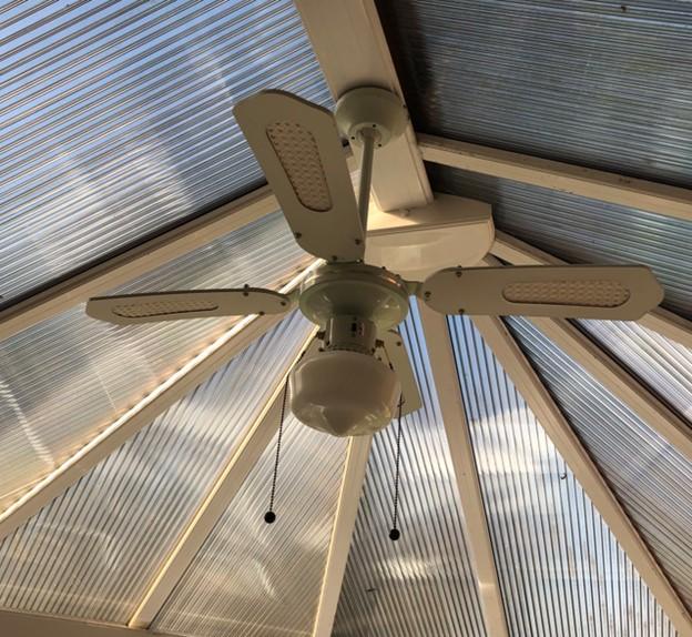 Preview of the first image of ceiling fan for a conservatory.