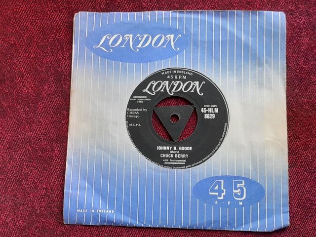 Preview of the first image of Chuck Berry,"Johnny B Goode",UK 7" Single,1st Press Top Copy.