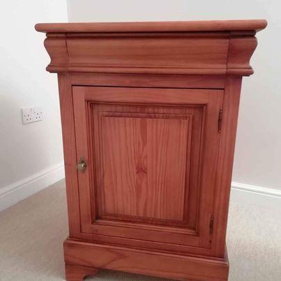 Preview of the first image of Stylish lovely solid wood cupboard/cabinet with drawer.