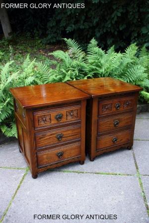 Image 46 of OLD CHARM LIGHT OAK BEDSIDE LAMP TABLES CHESTS OF DRAWERS