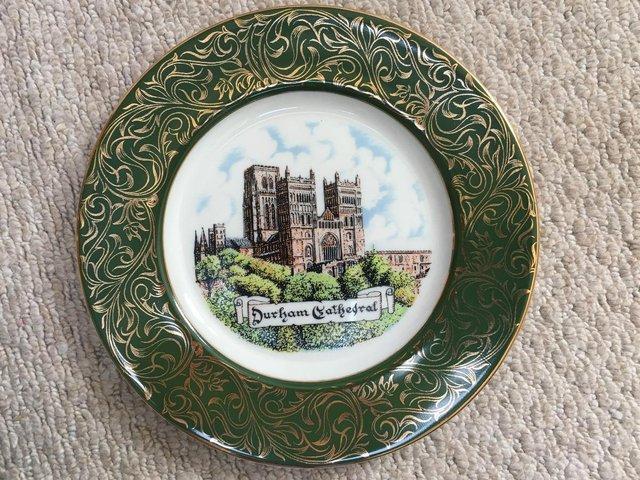 Preview of the first image of Reli Washbourne, London fine china plate. 'Durham Cathedral'.