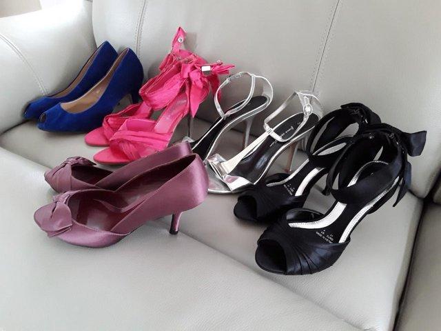 Preview of the first image of Choice of 5 pairs of party shoes.