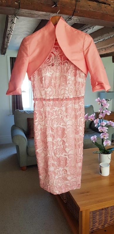 Preview of the first image of Stunning John Charles occasion dress and jacket.
