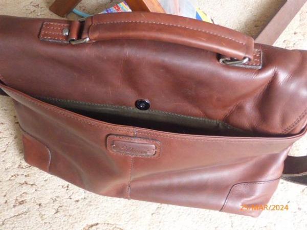 Image 2 of Leather Holdall multi pockets Unused