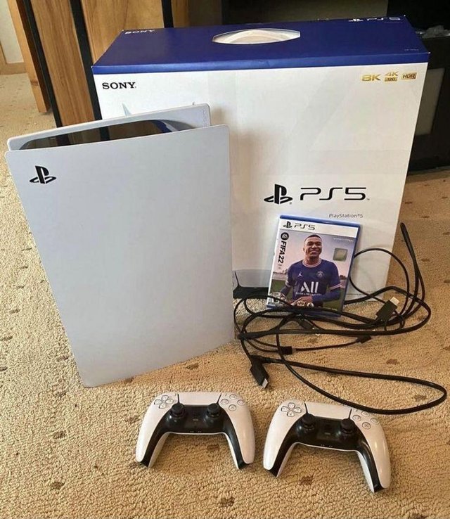 Preview of the first image of PlayStation PS5 Console.
