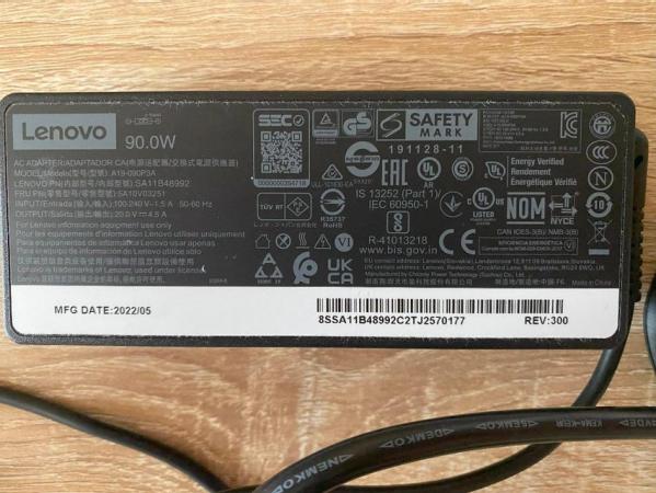 Image 2 of Original Lenovo 90w AC Adapter A19-090P3A