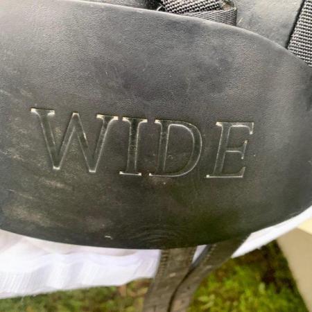 Image 12 of Bates Wide  17  inch dressage  saddle