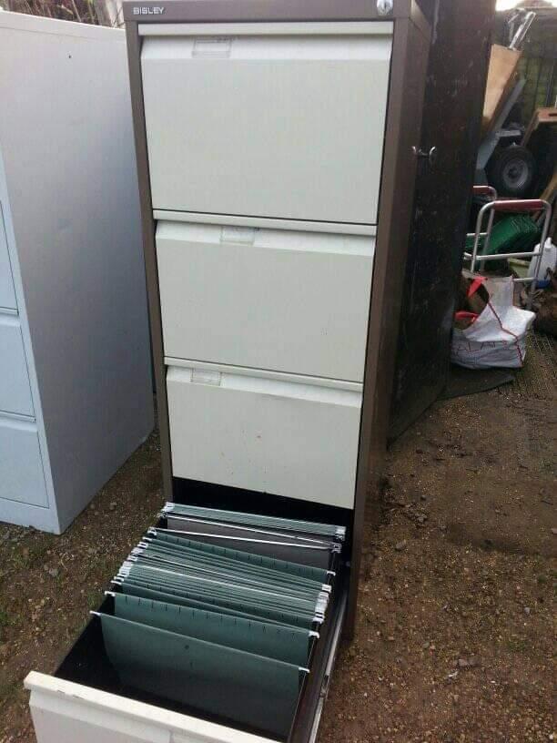 Preview of the first image of 4 DRAWER FILING CABINET WITH 2 KEYs.