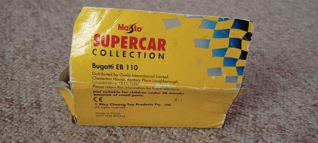 Image 2 of boxed maisto supercar collection bugatti eb 110 toy car