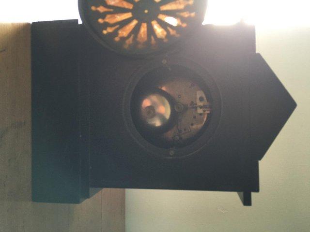 Preview of the first image of Old mantel clock in  need of a good home.