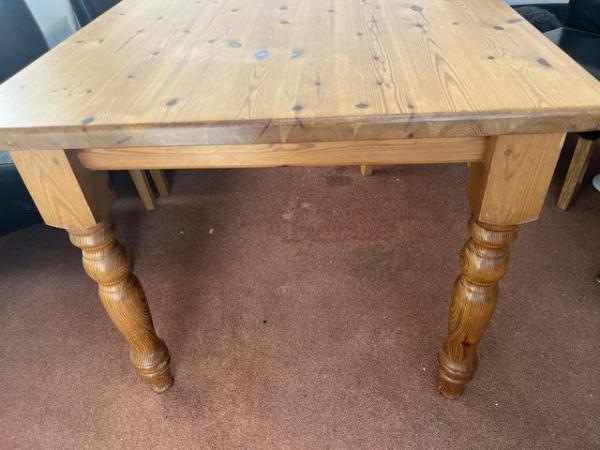 Image 2 of Solid pine dining table (project)