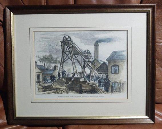 Image 3 of A Vintage Colour Framed Print Of Bunkers Hill Mine (Audley-S