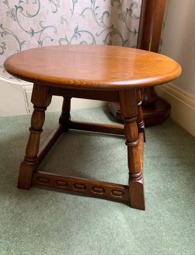 Preview of the first image of Lovely vintage oak occasional table, superb condition.