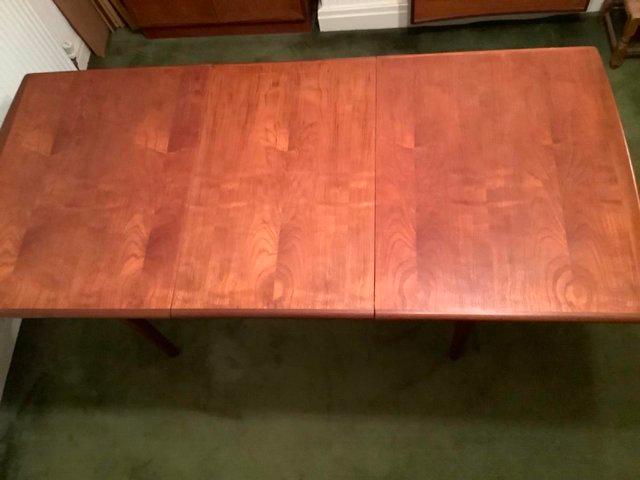 Preview of the first image of Quality MEREDEW Teak Extending Dining Table.