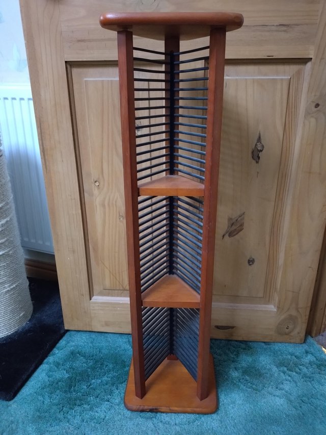 Preview of the first image of Wooden CD Rack for sale - large.