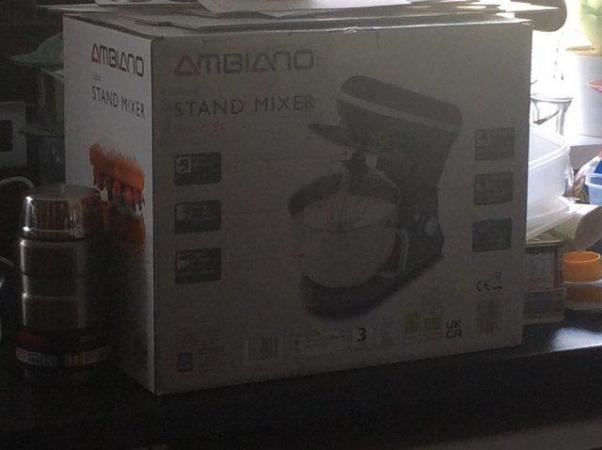 Image 2 of Ambiano stand mixer, grey new condition