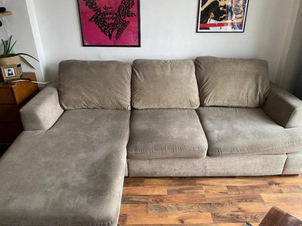 Image 1 of Slightly used Sofa with Chaise with Sale