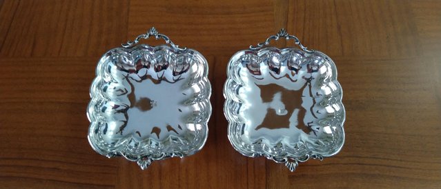 Image 2 of Set of two silver trays - solid silver 925
