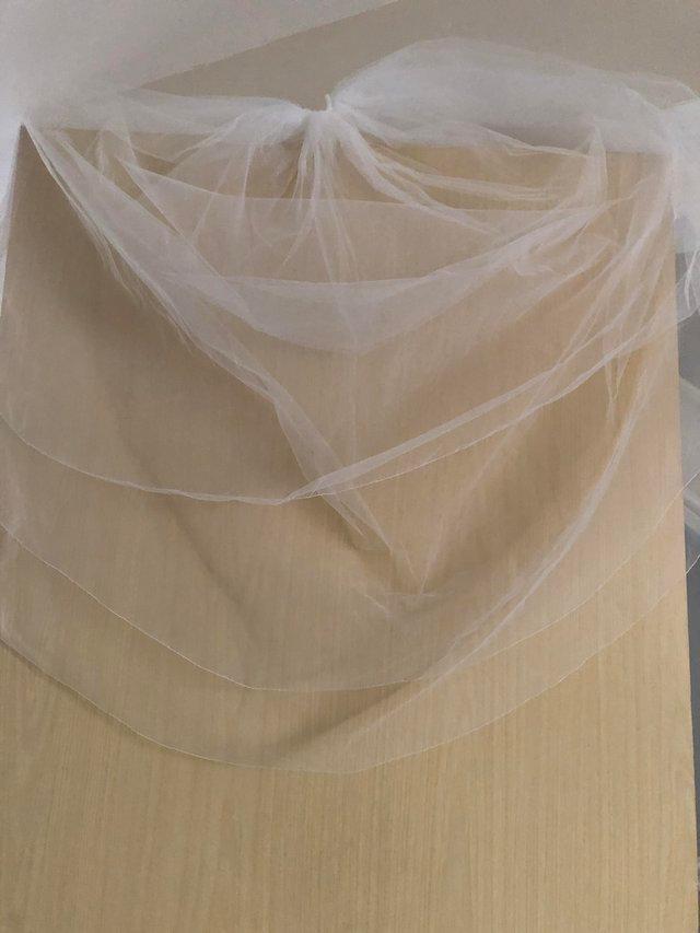 Preview of the first image of Wedding Veil. Three tier. Longest tier 38inches..