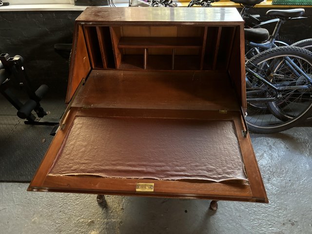 Preview of the first image of Mahogany 1950’s bureau in good condition.