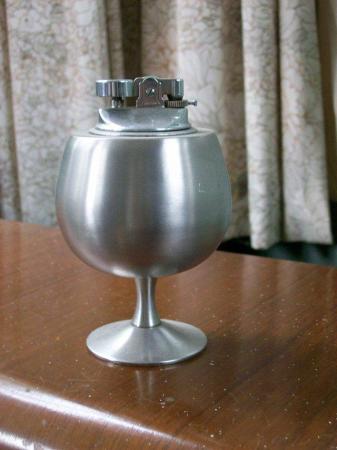 Image 1 of Stainless Steel Cigarette Lighter. Gas operated. Table Use