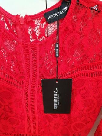 Image 3 of Red Lace  Bodycom Dress Size 10
