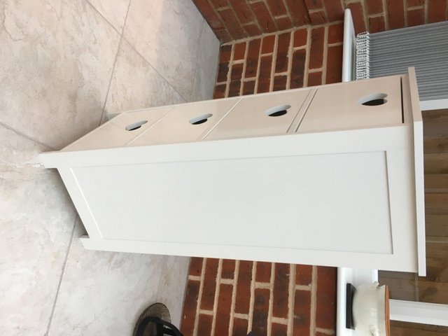 Preview of the first image of white wooden chest of drawers.