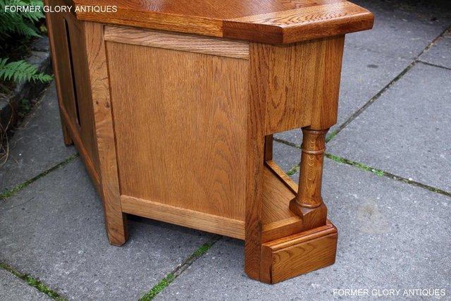 Image 102 of AN OLD CHARM FLAXEN OAK CORNER TV CABINET STAND MEDIA UNIT