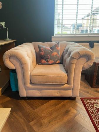 Image 2 of 3 seater sofa and matching armchair