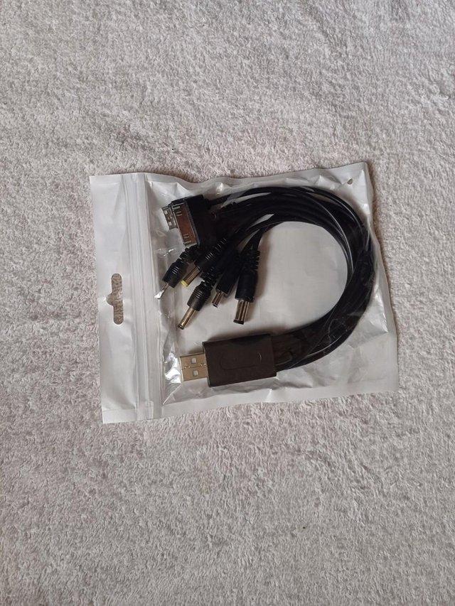 Preview of the first image of USB cable that has  8 different connections.