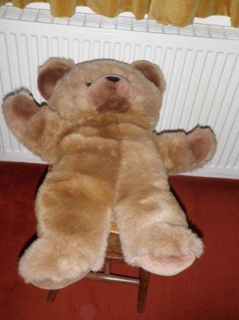 Image 2 of LARGE SOFT CUDDLY BROWN TEDDY BEAR