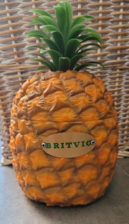 Image 1 of Vintage 1960s Plastic Pineapple Ice Bucket - Britvic