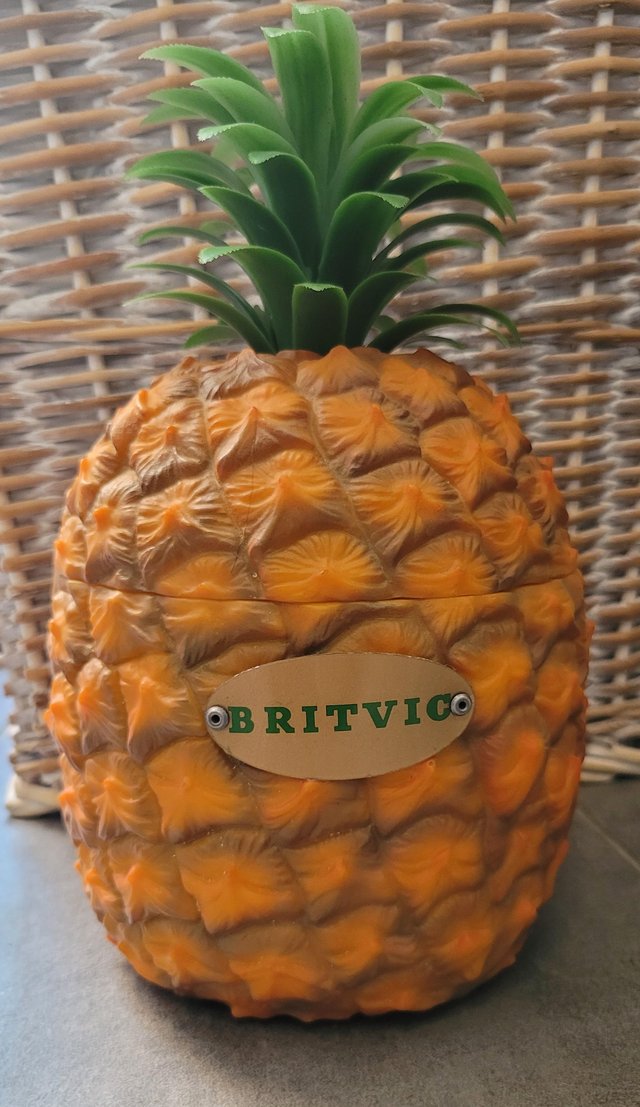 Preview of the first image of Vintage 1960s Plastic Pineapple Ice Bucket - Britvic.