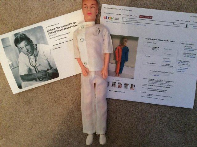 Preview of the first image of Dr Kildare Replica Doll from 1960’s TV Show.
