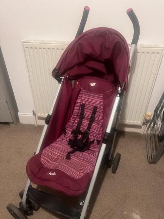 Image 1 of Joie stroller red/purplish colour for sale