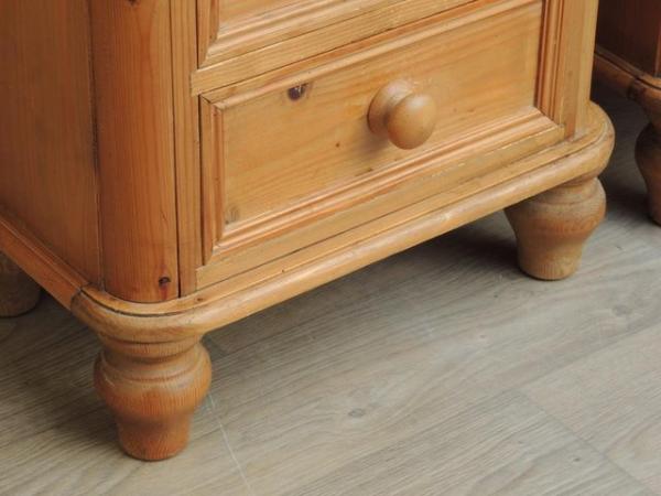 Image 16 of Pair of Welsh Pine Bedside Tables on Bun Feet (UK Delivery)