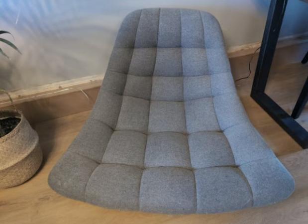 Image 3 of Made light grey Kolton chair - base/legs not include