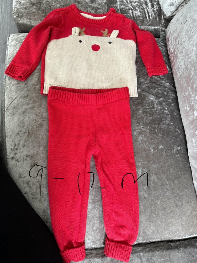 Preview of the first image of 9 - 12 months Xmas outfit.