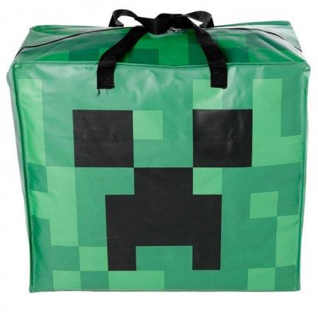 Image 3 of Practical Laundry & Storage Bag - Minecraft Creeper