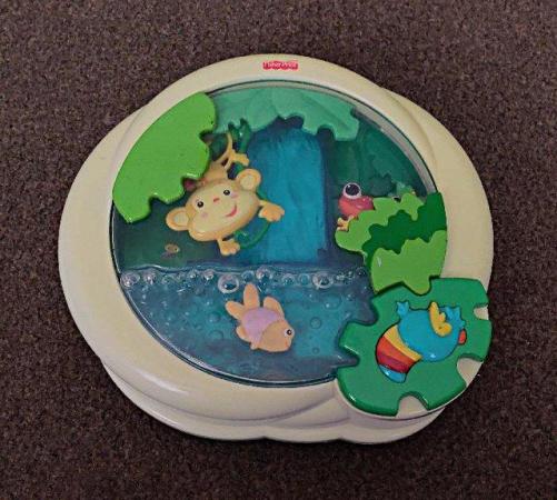 Image 1 of Fisher Price Rainforest Waterfall Peek-A-Boo Crib Soother