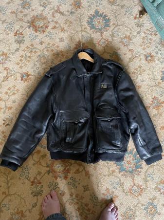 Image 1 of Mans Heavy Leather Jacket Lewis Leathers