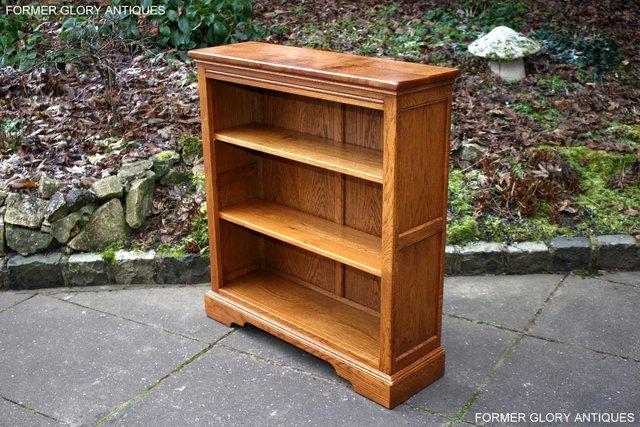 Image 100 of AN OLD CHARM VINTAGE OAK OPEN BOOKCASE CD DVD CABINET STAND