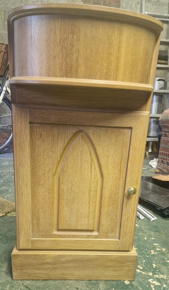 Preview of the first image of Gothic Church wood kitchen/bathroom sink cabinet.