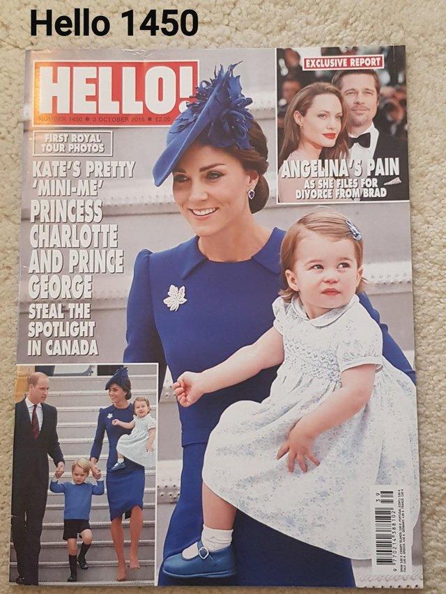 Preview of the first image of Hello Magazine 1450 - Charlotte & George in Canada.