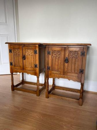 Image 3 of Olde Court Pedestal Cabinets / Bedside Cabinets